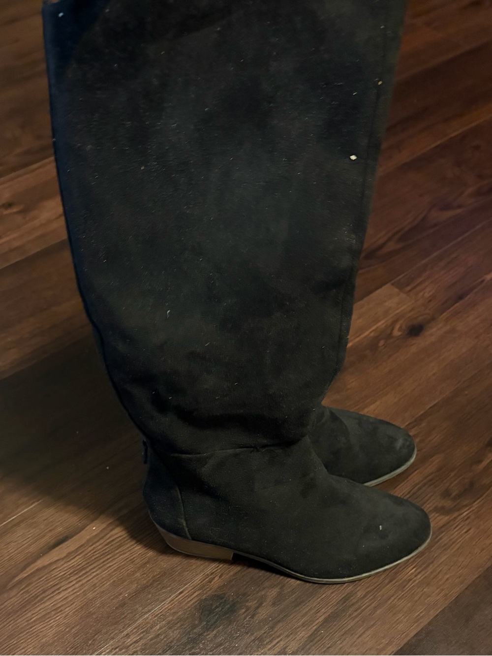 Dr. Scholl's Black Over-The-Knee Wedge Boots